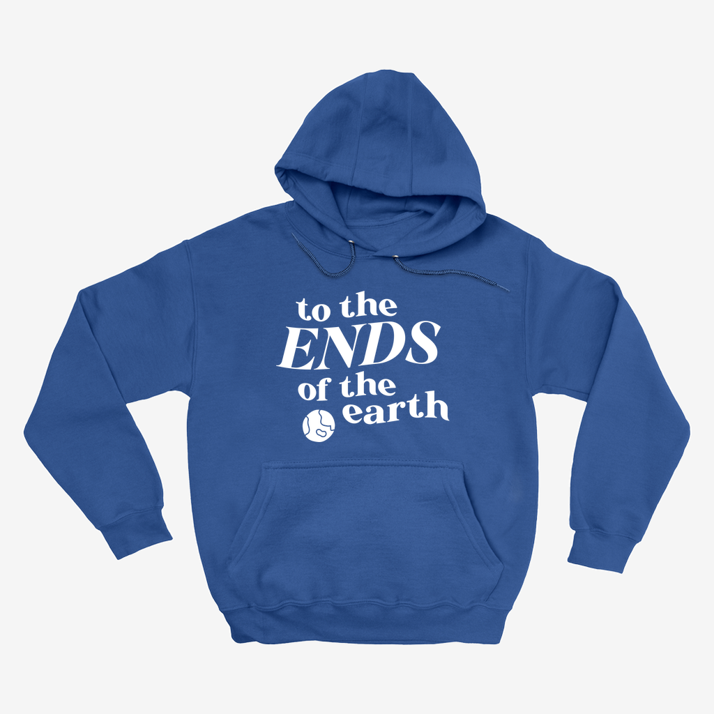 "To The Ends Of The Earth" True Royal Blue Hoodie