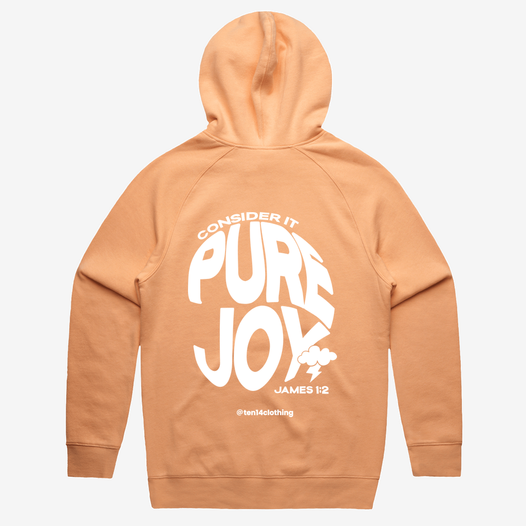 "Pure Joy" Peach Hoodie